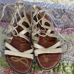 Sam Edelman gold Gemma Gladiator Sandals 8.5